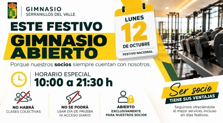 🇪🇸 ¡ESTE FESTIVO GIMNASIO ABIERTO! 💪🔥