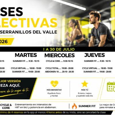 ☀️ CLASES COLECTIVAS - JULIO 2026